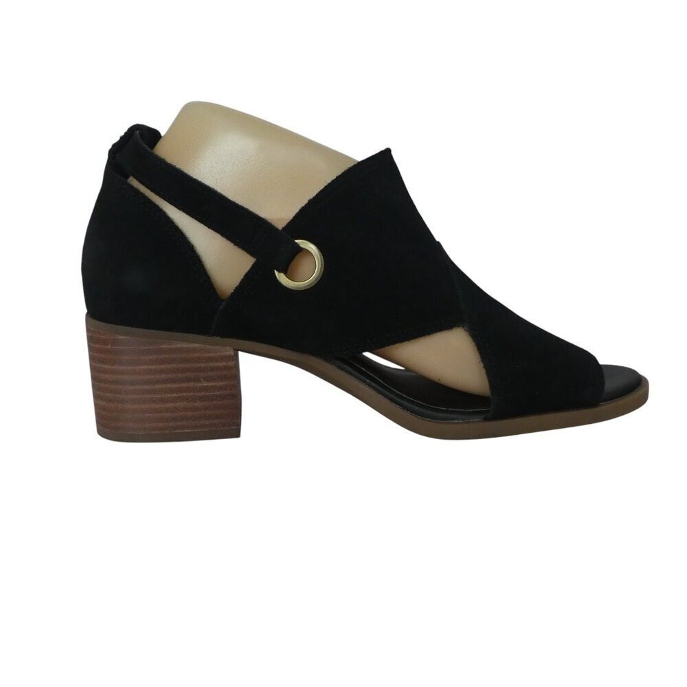 Koolaburra by UGG Kaiah Sandal Women 8.5 Black Suede Block Heel Ankle Strap - Picture 5 of 14